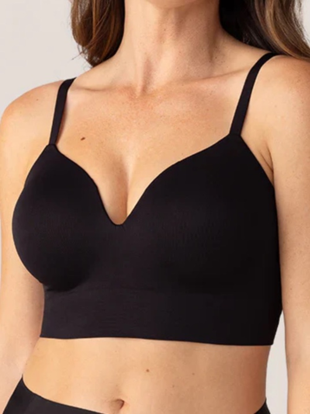 Truekind® Black Supportive Comfort
Wireless Seamless Shaping Bra.‎ Size 2X.